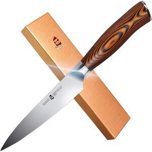 TUO Utility Small Kitchen Knife, 5" Paring High Carbon German Stainless steel